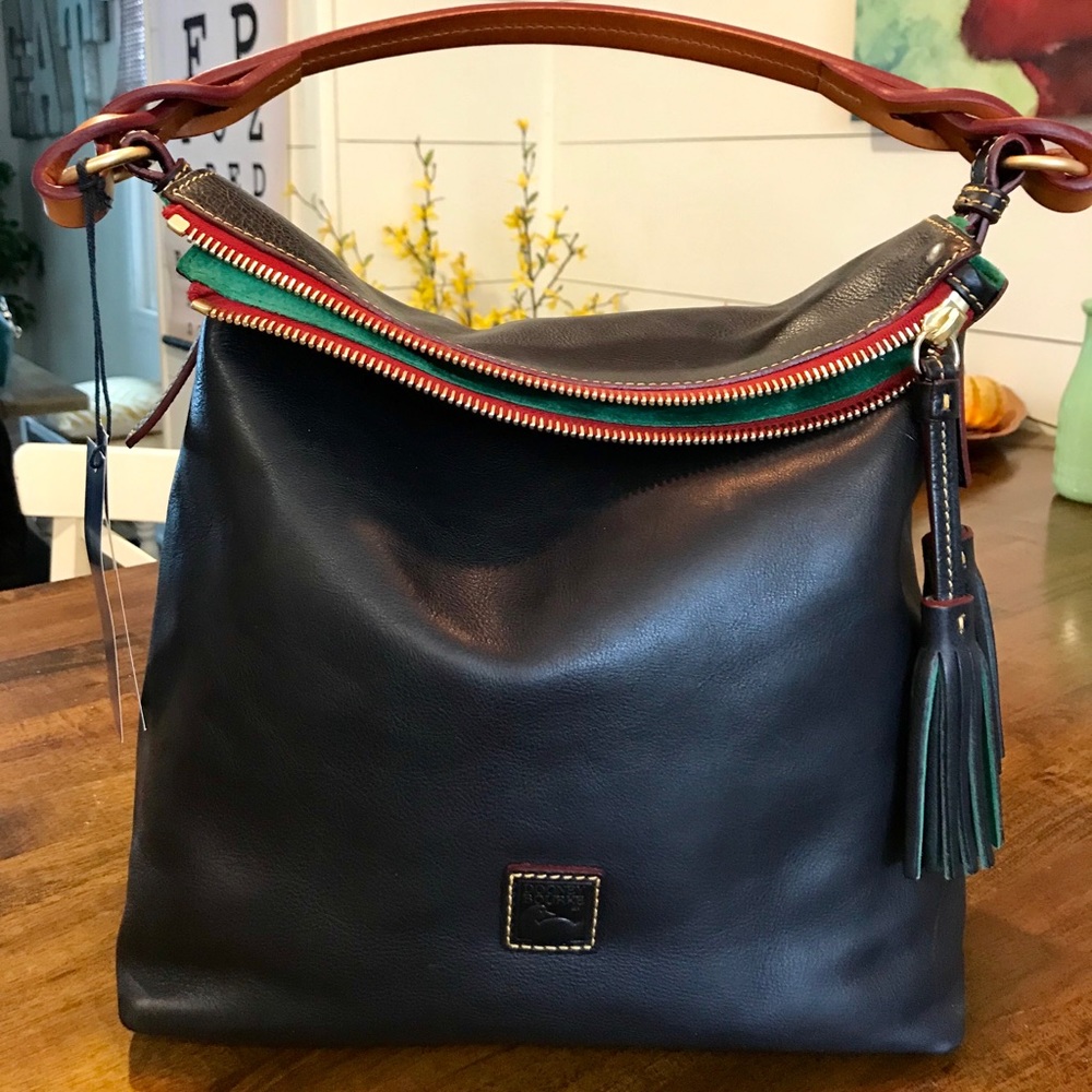 NWT Dooney & Bourke Small Sloan in Navy!